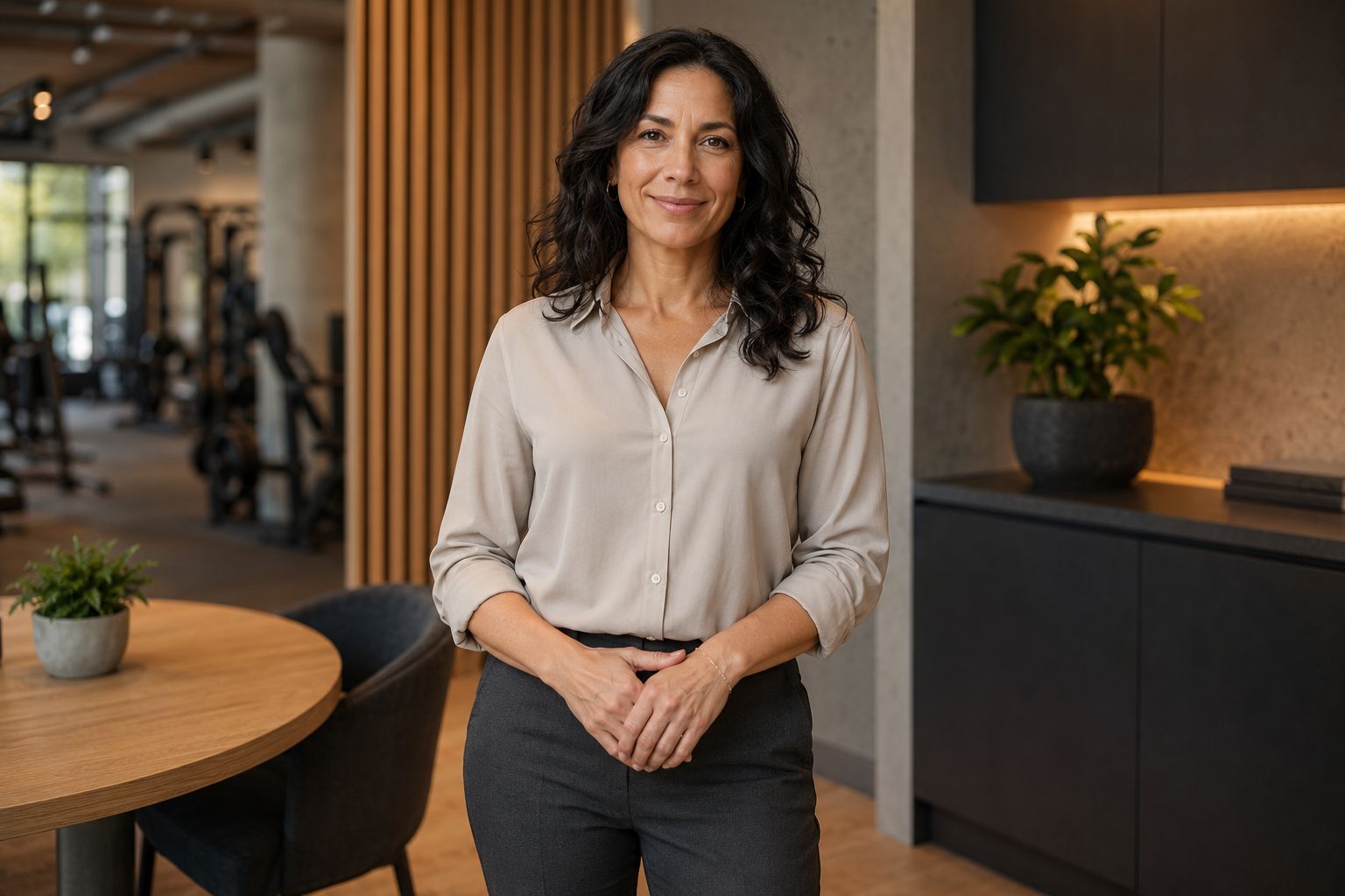 AI portret van coach Mila Rossi
