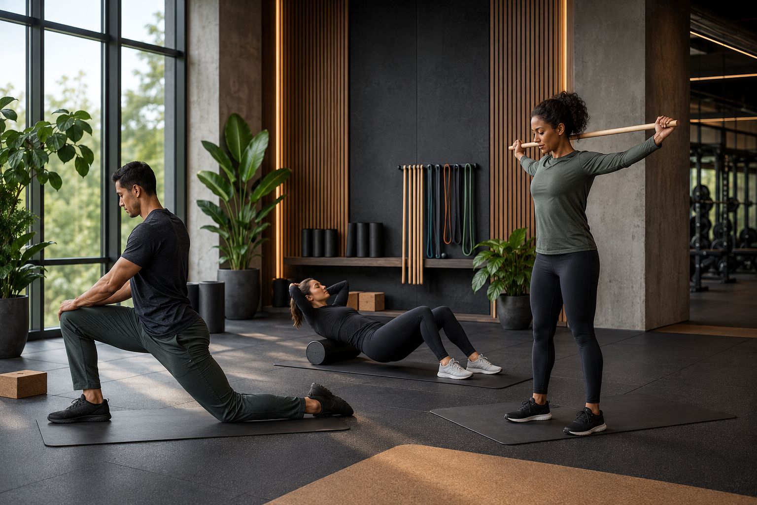 Stretching area