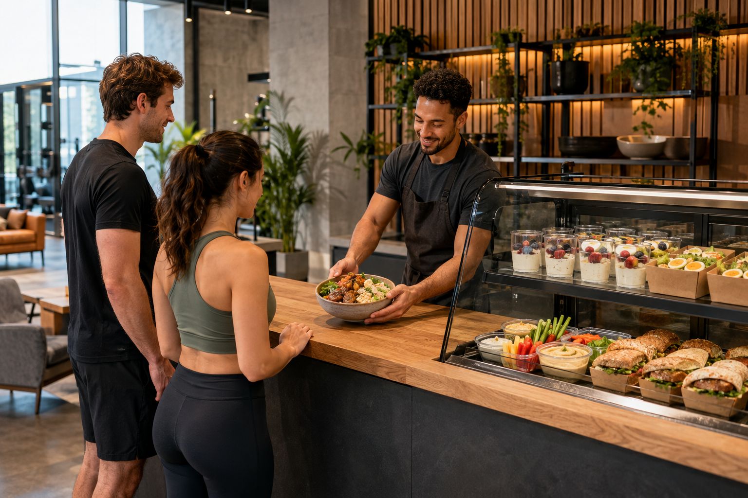 Protein bar counter